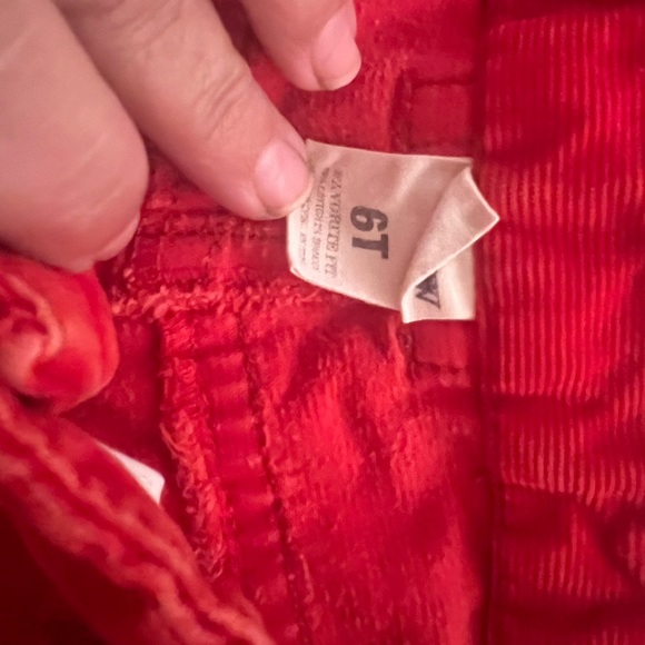 J. Crew Orange‎ corduroy jeans sz 6T - Picture 2 of 5